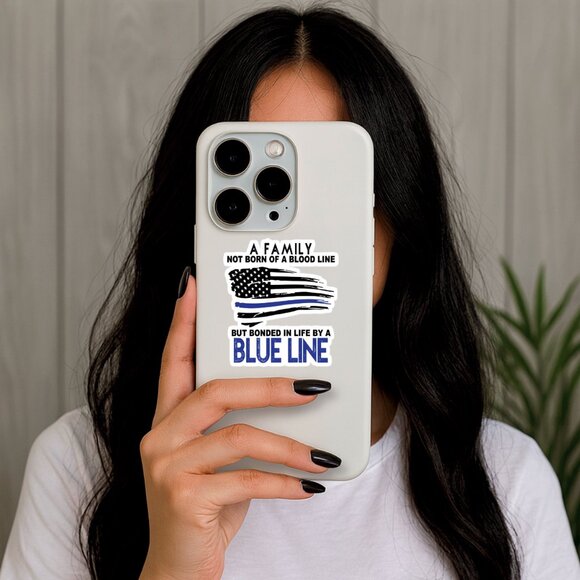 Back the Blue Police Swat Sticker For Laptops iPhone notebook Tumbler Suitcase - Picture 6 of 8